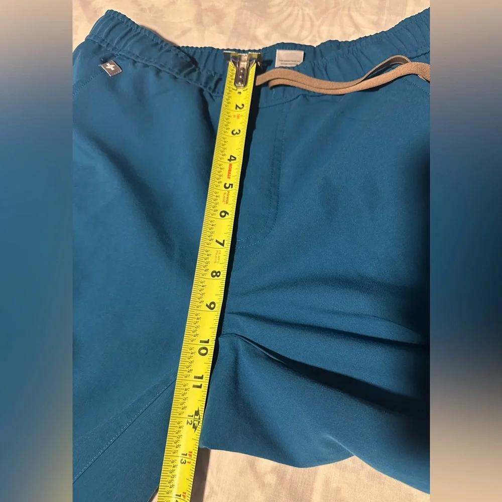 Figs Teal Scrub Mens joggers Set size top XS pants S